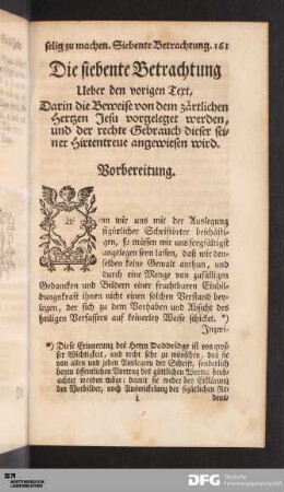 Die siebente Betrachtung