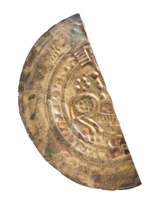 Münze, Brakteat (Hälbling), um 1208