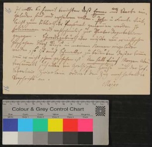 Undatierter Brief von Heinrich Meyer an Carl Wilhelm Lieber