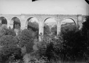 Plauen, Syratalbrücke : Plauen, Syratalbrücke. Eisenbahnbrücke über den Syrabach im Syratal (Bahnstrecke Plauen–Cheb)