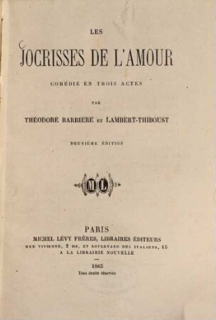 Les Jocrisses de l'amour