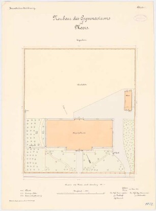 Gymnasium, Moers: Lageplan 1:200