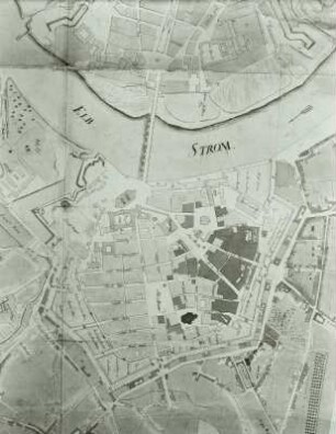 Generalplan von der Königlichen und Residenzstadt Dresden mit Projekt von Ausfüllung des Grabens