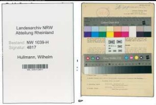 Entnazifizierung Wilhelm Hullmann , geb. 08.08.1905 (Angestellter)
