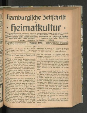 Beiträge zur Vorgeschichte Bergedorfs.