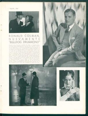 Ronald Colman, nuevamente "Bulldog Drummond"