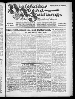 Bielefelder Abend-Zeitung. 1923-1924