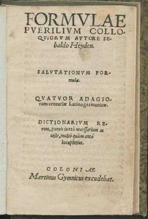 Formulae puerilium colloquiorum
