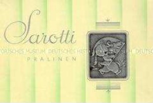 Schachteldeckel (Muster, beschnitten) Sarotti Pralinen