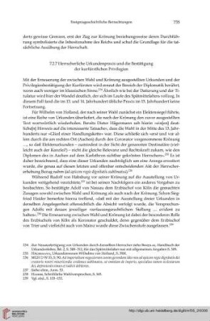 7.2.7 Herrscherliche Urkundenpraxis und die Bestätigung der kurfürstlichen Privilegien
