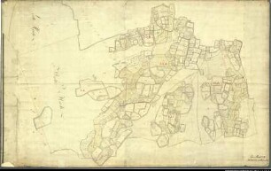 Landesaufnahme des Fürstbistums Osnabrück V Amt Iburg Bl. 11 g Kirchspiel: Laer Feldmark: Laer Ortschaften: Laer, Müschen, Krambrock, Winkelsetten, Hardensetten, Westerwiede Reinkarte Teil 6; Winkelsetten, Hardensetten Ausf.-Art: Farbige Zeichnung auf Karton, auf Leinen aufgezogen Herst.: Johann Wilhelm Du Plat Herst.: Babille (Direktion: Johann Wilhelm Du Plat) Format: ca. 70 x 110 cm Maßstab: 1 : 3 840