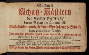 Titelblatt; Lasset das Wort Christi reichlich unter ...