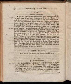 Fünftes Kapitel. Von der Erlöschung der Verbindlichkeiten