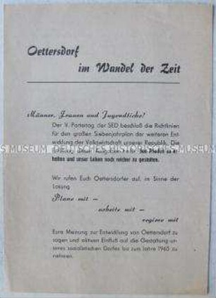 Propagandaschrift zum Siebenjahrplan