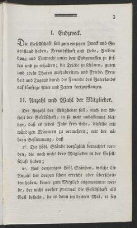 I. Endzweck
