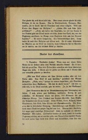 30 Marter des Gewissens.
