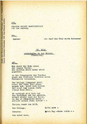 Drehbuch (Auszug)