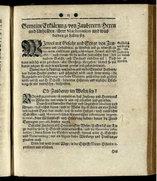 Erklärung der Zauberey und Hexen-Werck.