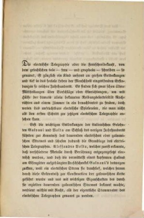 Die electrische Telegraphie