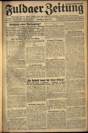 Ausgabe vom Freitag, den 08. Juli 1932.