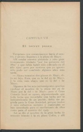 Capítulo VII - El tercer paseo