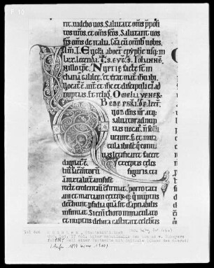 Liber matutinalis des Konrad von Scheyern — Initiale Q, Folio 118verso