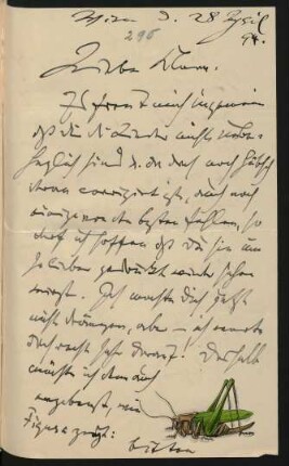 Brief an Clara Schumann : 28.04.1894