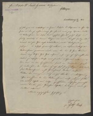 Brief an Jacob Grimm und Wilhelm Grimm : 20.08.1837-08.02.1839