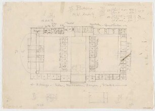 Thiersch, Friedrich von; München; Justizpalast - Grundriss EG