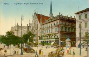 Leipzig: Augustusplatz, Eingang Grimmaische Straße