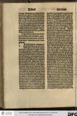 Contendit Iudeus probare quod christiane sunt ydolatre quia adorant sacramentum altaris et propter venerationem imaginum.