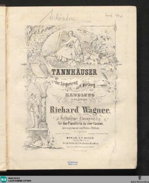 Tannhäuser und der Sängerkrieg auf der Wartburg : Handlung in drei Aufzügen