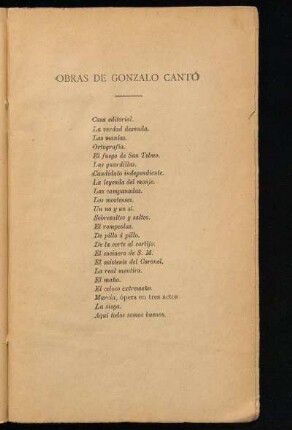 Obras de Gonzalo Cantó