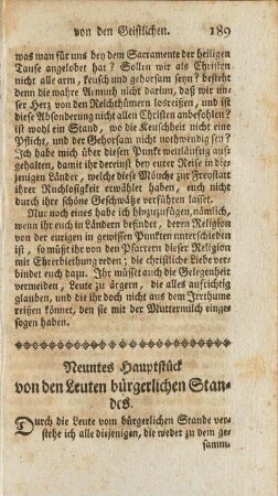 Neuntes Hauptstück von den Leuten bürgerlichen Standes