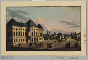 Das Japanische Palais in Dresden, Blick vom Palaisplatz nach Südwesten