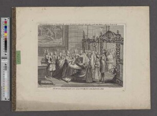 Administration du Sacrement de Baptesme