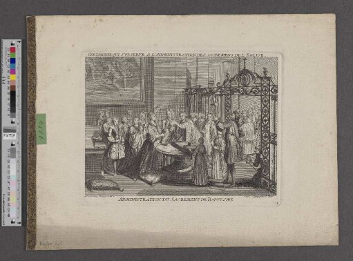 Administration du Sacrement de Baptesme