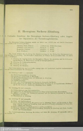 B. Herzogthum Sachsen-Altenburg