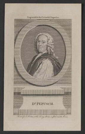 Porträt Johann Christoph Pepusch (1667-1752)