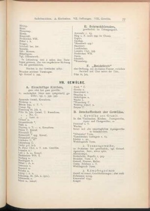VIII. Gewölbe.