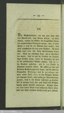 VII. [Waffenstillstand]
