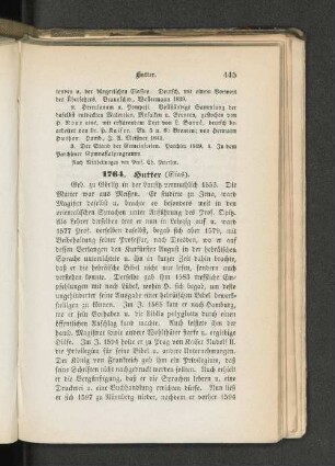 1764. Hutter (Elias).