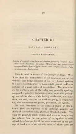 Section I. -Geology