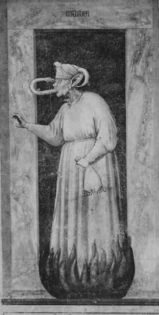 Marien- und Christusleben, Jüngstes Gericht, Allegorien der Tugenden und Laster — Marien- und Christusvita — Laster: Stultitia, Inconstantia, Ira, Iniustitia, Infidelitas, Invidia, Desperatio