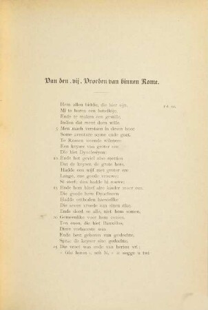 Van den Vii Vroeden van binnen rome : Een dichtwerk der XIV. eeuw