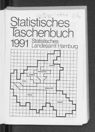 1991: Statistisches Taschenbuch // Statistisches Landesamt Hamburg
