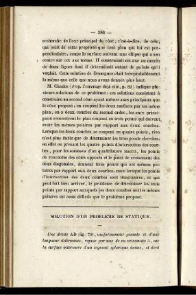 Solution d´un probléme de statique.
