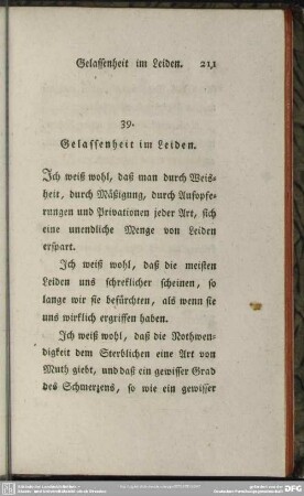39. Gelassenheit im Leiden