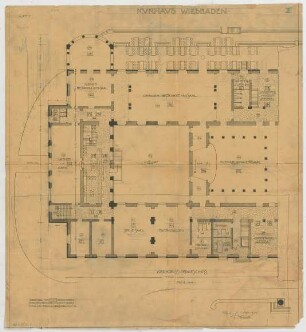 Thiersch, Friedrich von; Wiesbaden; Kurhaus - Grundriss EG