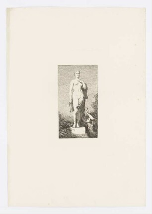 Antike weibliche Statue, aus: "Mythologische Darstellungen"